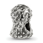 Sterling Silver 925 Antiqued Cactus Bead with Solid Cast Design