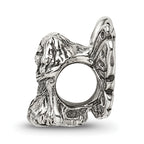 Sterling Silver 925 Antiqued Fairy Bead Solid Casted Themed Design