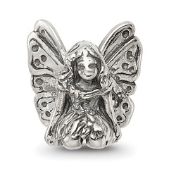 Sterling Silver 925 Antiqued Fairy Bead Solid Casted Themed Design