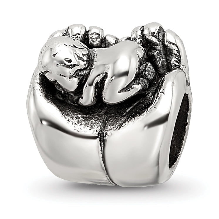 Sterling Silver Reflections Baby in Hands Bead Main image