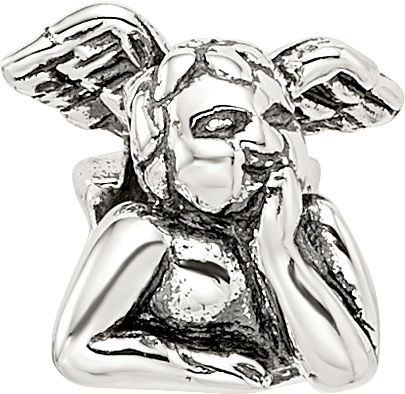 Sterling Silver Reflections Kids Angel Bead