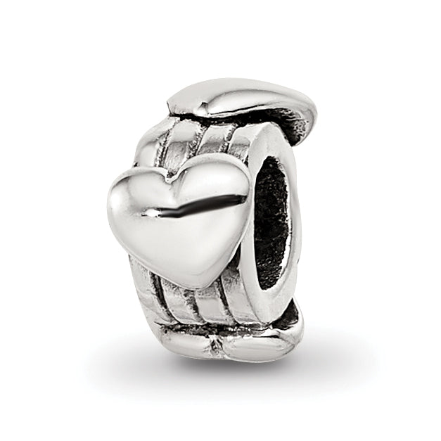 Sterling Silver Reflections Kids Hearts Bead Main image