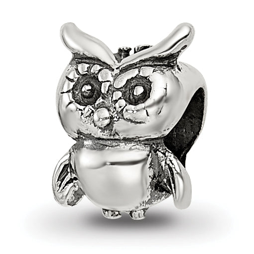 Sterling Silver Reflections Kids Owl Bead