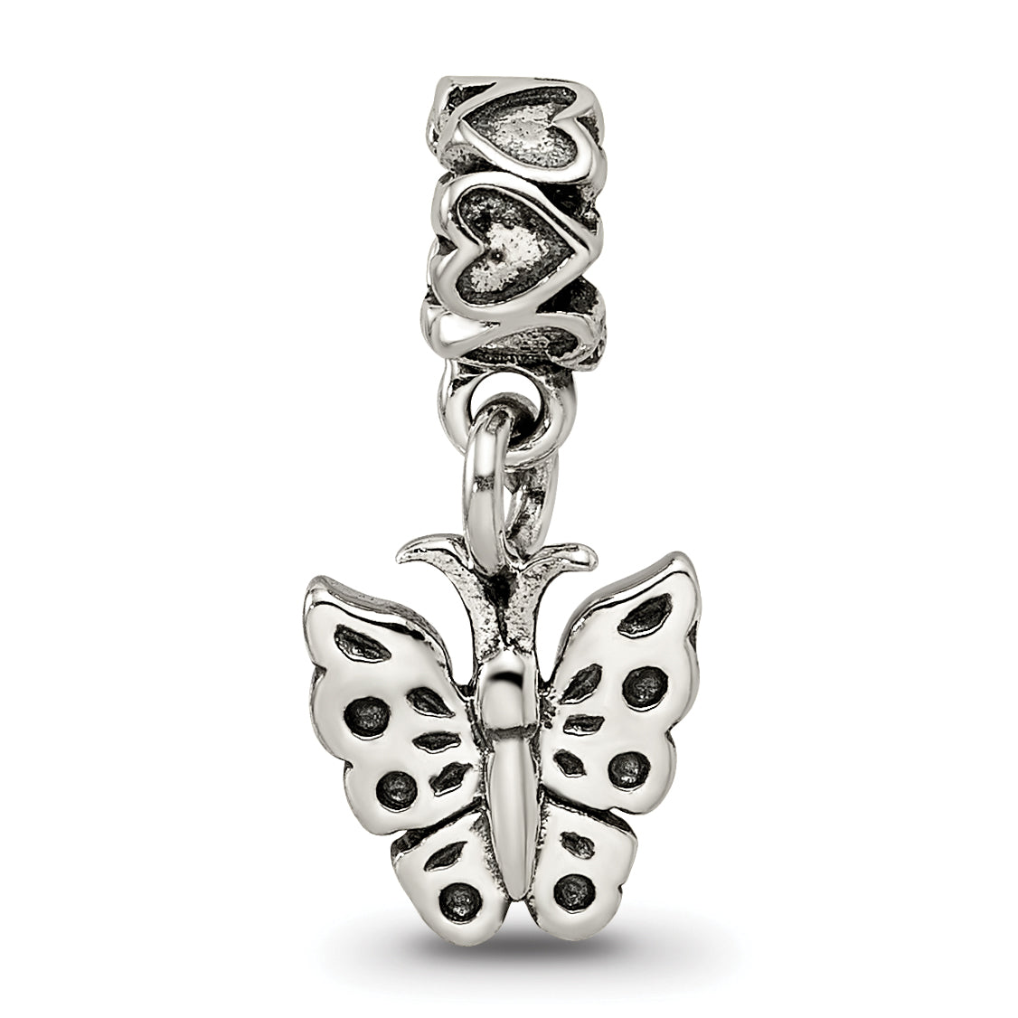 Kids Collection Sterling Silver Butterfly Dangle Reflections Bead