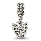 Kids Collection Sterling Silver Butterfly Dangle Reflections Bead