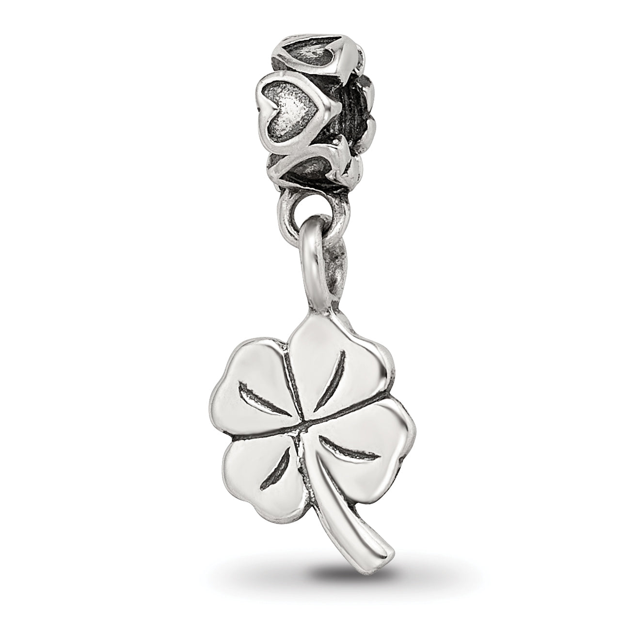 Kids Collection Sterling Silver 4-Leaf Clover Dangle Reflections Bead Main image