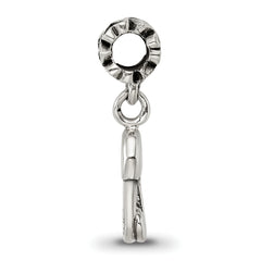 Kids Collection Sterling Silver Safety Pin Dangle Reflections Bead