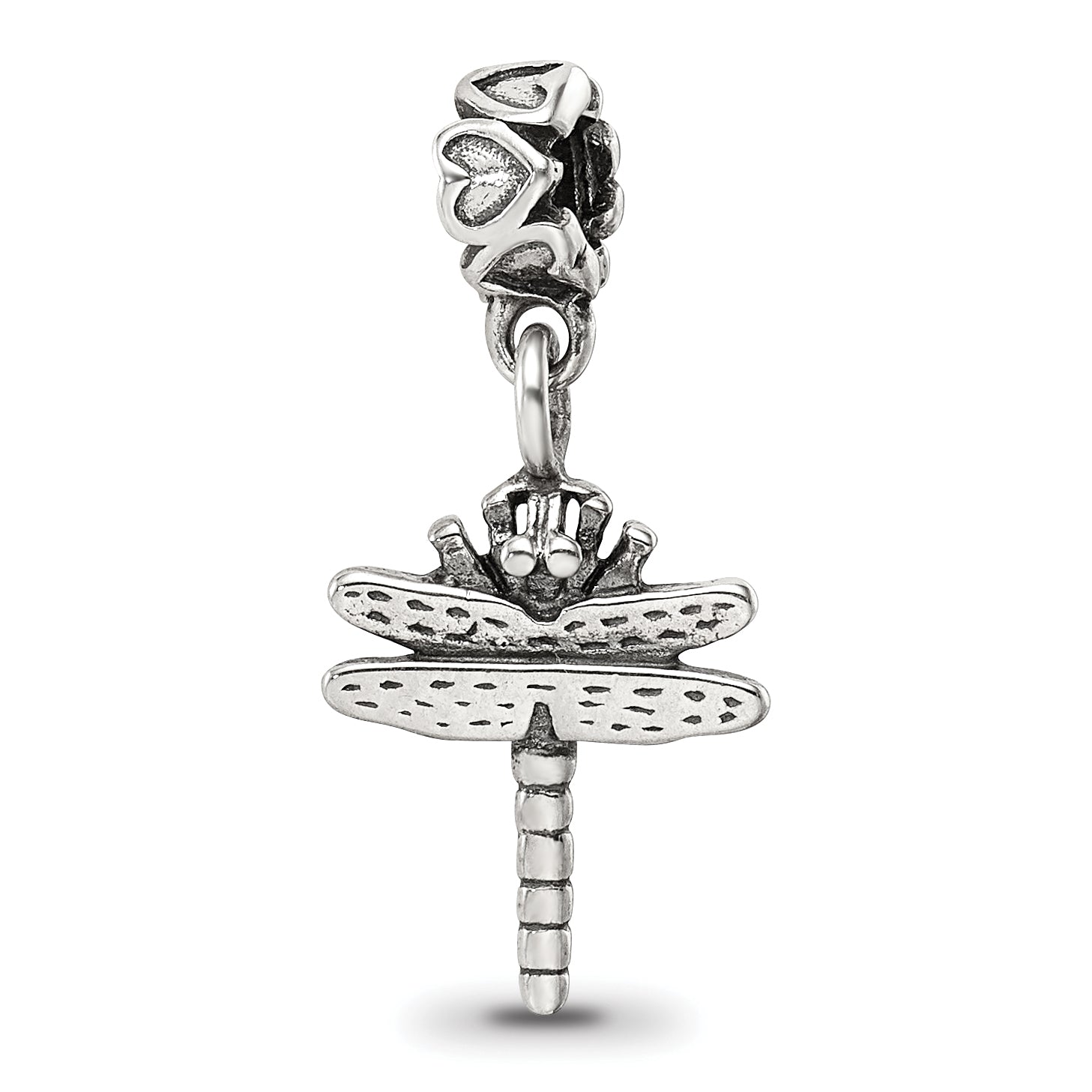 Sterling Silver Reflections Kids Dragonfly Dangle Bead Main image