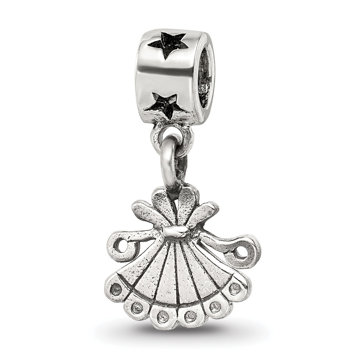 Kids Collection Sterling Silver Fan Dangle Reflections Bead Main image