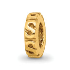 Sterling Silver Gold-plated Reflections Swirl Spacer Bead