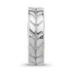 Sterling Silver 925 Notched Spacer Bead with Antiqued Finish Solid Design