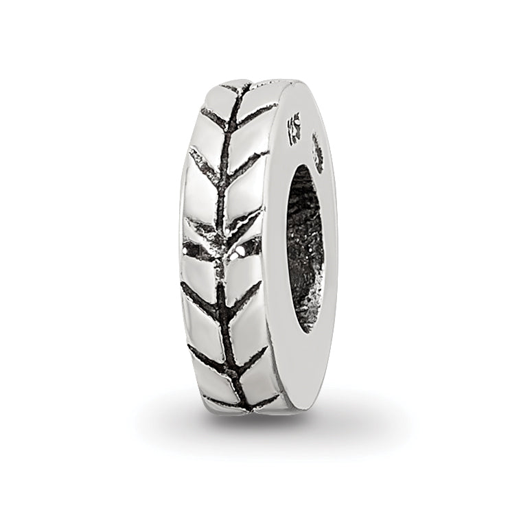 Sterling Silver Reflections Notched Spacer Bead Main image