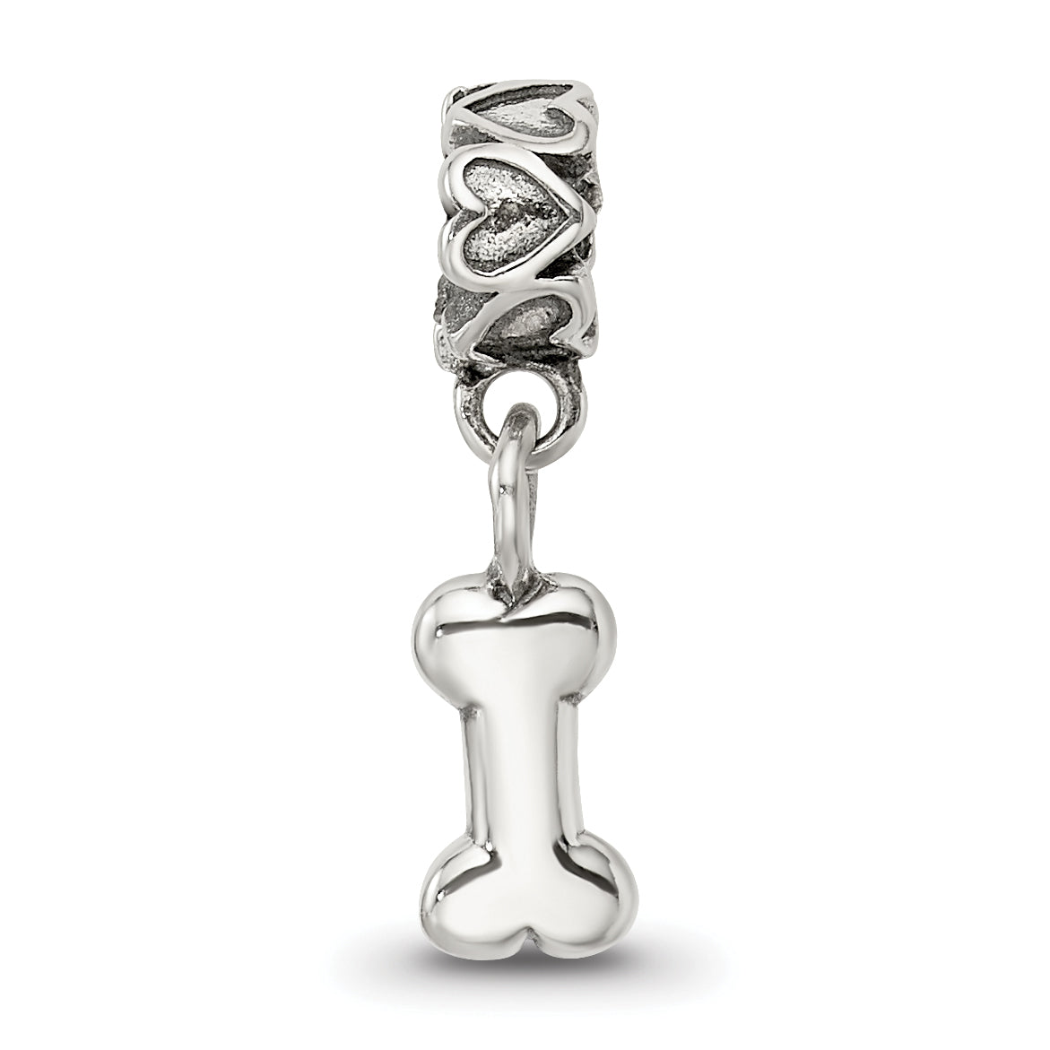 Kids Collection Sterling Silver Dog Bone Dangle Reflections Bead
