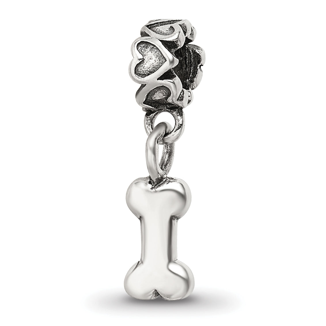 Kids Collection Sterling Silver Dog Bone Dangle Reflections Bead Main image