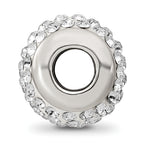 Sterling Silver 925 Bead with Preciosa Crystal for April Birthstone