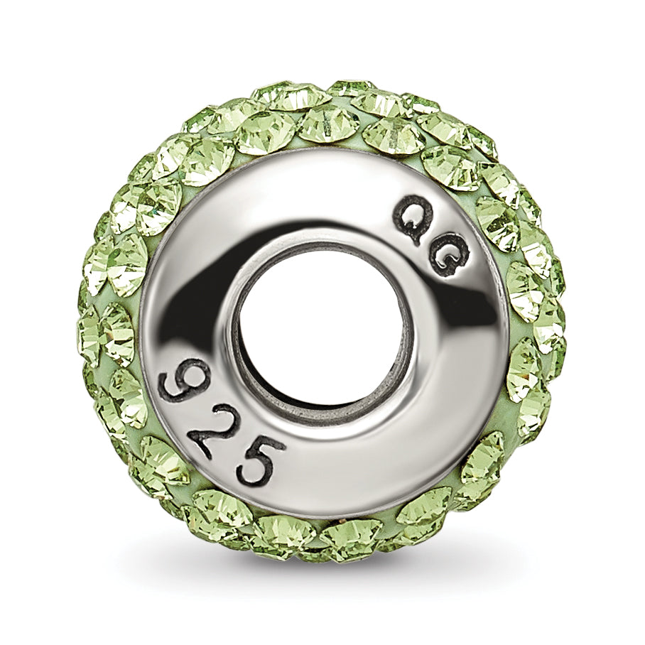 Sterling Silver Reflections August Full Light Green Preciosa Crystal Bead Secondary image