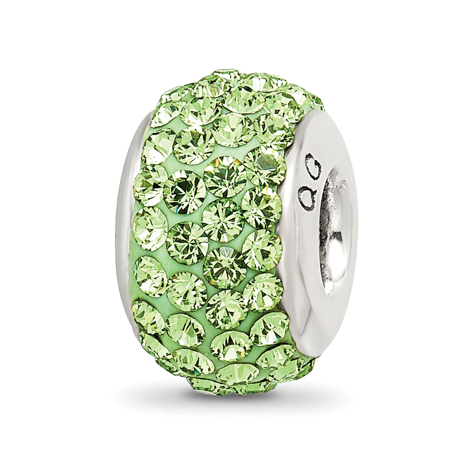 Sterling Silver Reflections August Full Light Green Preciosa Crystal Bead Main image