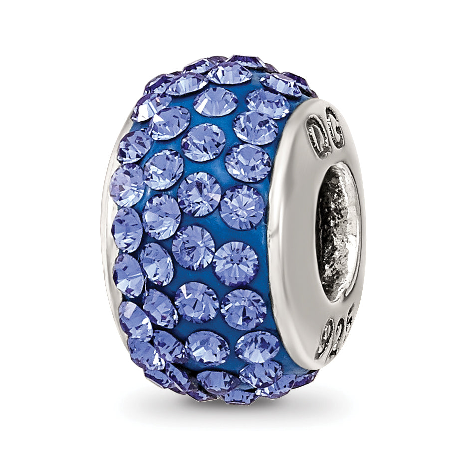 Sterling Silver Reflections September Full Blue Preciosa Crystal Bead Main image