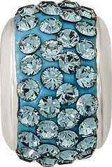 Sterling Silver Reflections December Full Blue Preciosa Crystal Bead