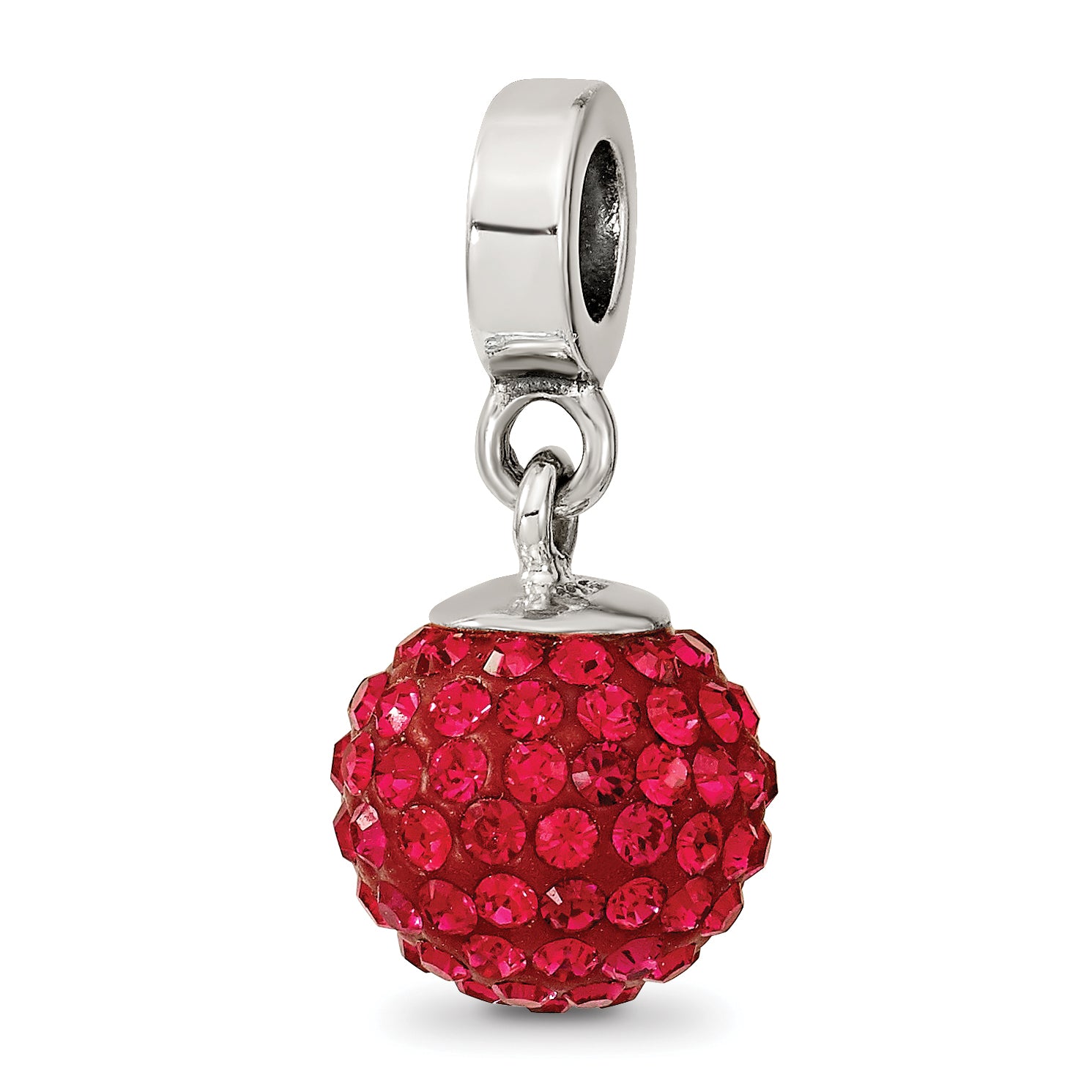 Sterling Silver Reflections July Preciosa Crystal Ball Dangle Bead Main image