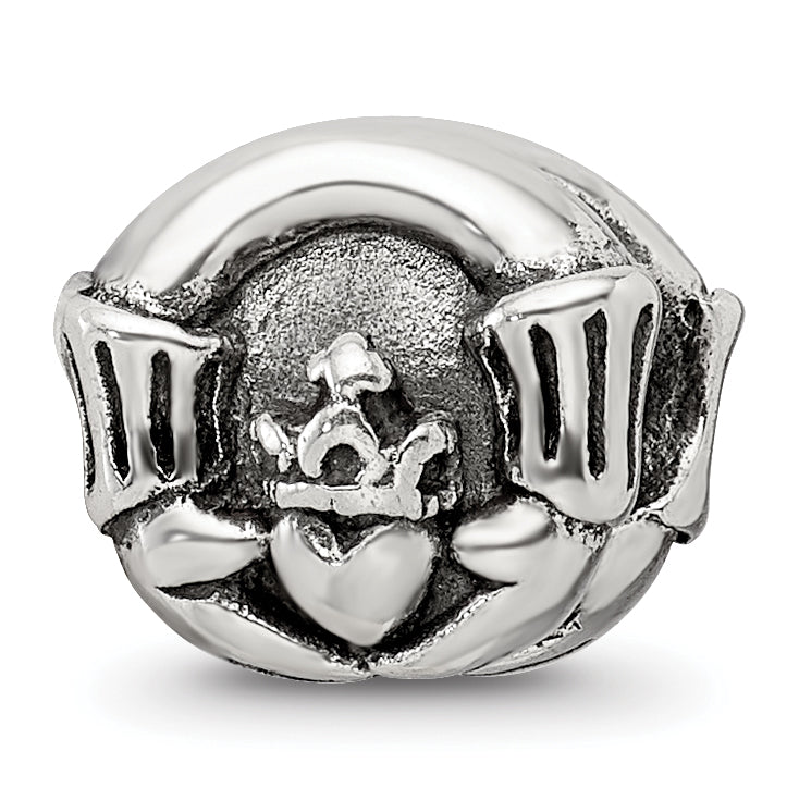 Sterling Silver Reflections Claddagh Bead Main image