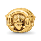 Sterling Silver Gold-plated Reflections Claddagh Bead