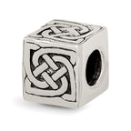 Sterling Silver Reflections Celtic Block Bead