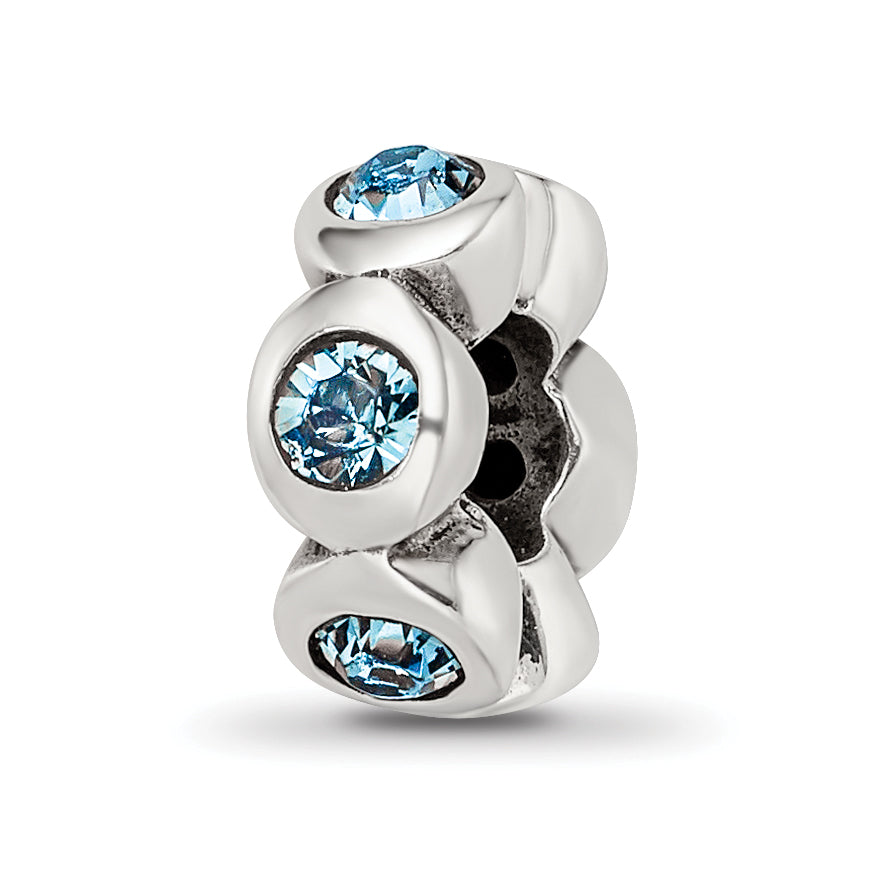 Sterling Silver Reflections Dec Preciosa Crystal Birthstone Bead Main image