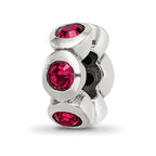 Sterling Silver Reflections July Preciosa Crystal Birthstone Bead
