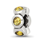 Sterling Silver Reflections Nov Preciosa Crystal Birthstone Bead