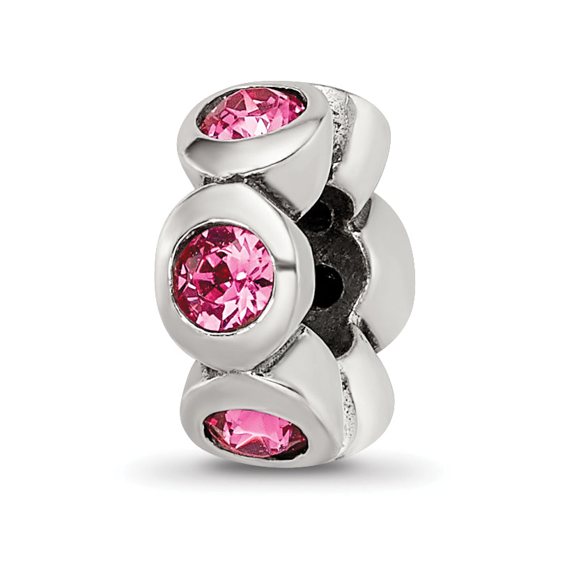 Sterling Silver Reflections October Preciosa Crystal Birthstone Bead Main image