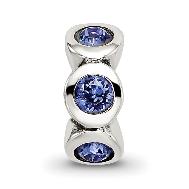 Sterling Silver Reflections Sept Preciosa Crystal Birthstone Bead