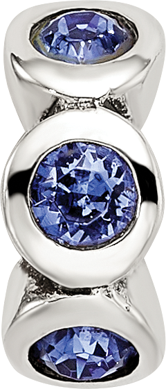 Sterling Silver Reflections Sept Preciosa Crystal Birthstone Bead