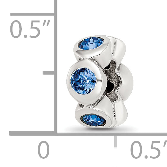 Sterling Silver Reflections Sept Preciosa Crystal Birthstone Bead