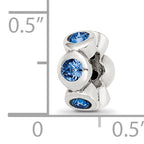 Sterling Silver Reflections Sept Preciosa Crystal Birthstone Bead
