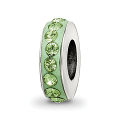 Sterling Silver Reflections August Single Row Preciosa Crystal Bead