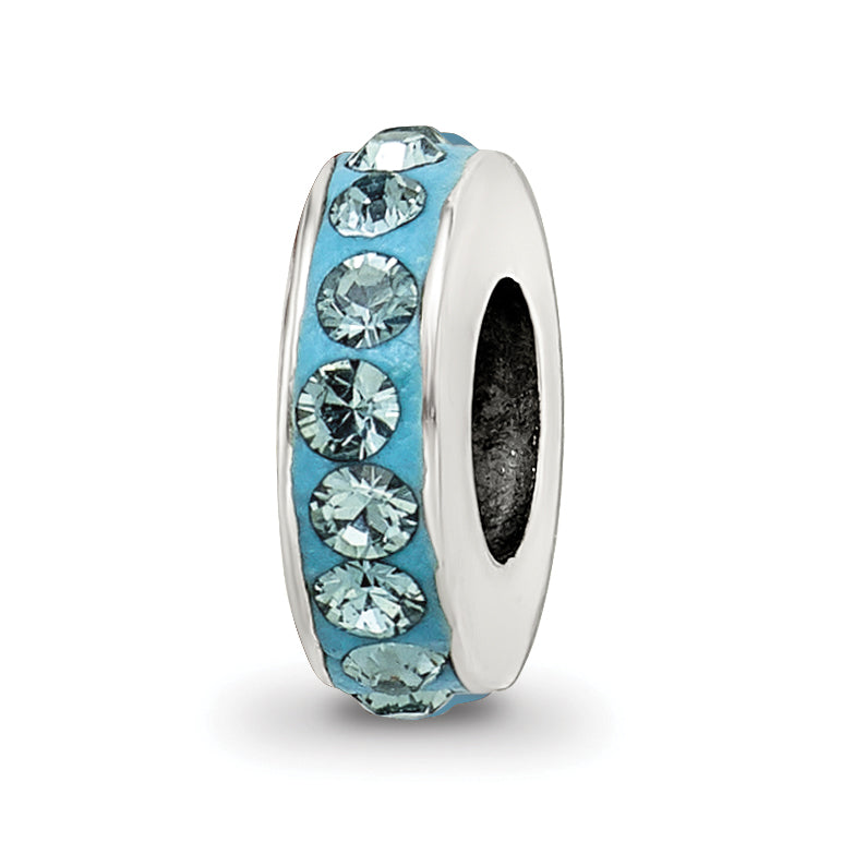 Sterling Silver Reflections Dec Single Row Preciosa Crystal Bead