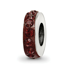 Sterling Silver Reflections Jan Single Row Preciosa Crystal Bead