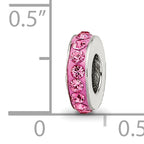 Sterling Silver Reflections Oct Single Row Preciosa Crystal Bead