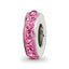 Sterling Silver Reflections Oct Single Row Preciosa Crystal Bead