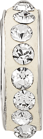 Sterling Silver Reflections April Single Row Preciosa Crystal Bead