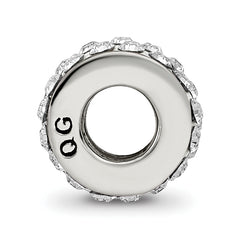 Sterling Silver Reflections April Double Row Preciosa Crystal Bead