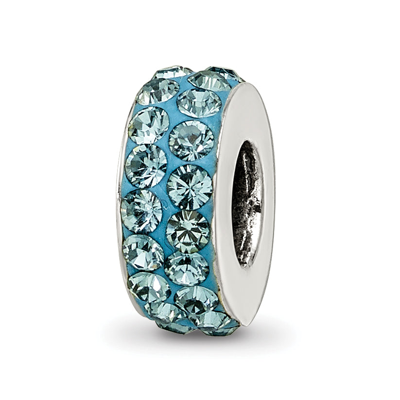 Sterling Silver Reflections Dec Double Row Preciosa Crystal Bead