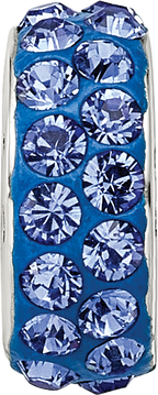 Sterling Silver Reflections Sept Double Row Preciosa Crystal Bead