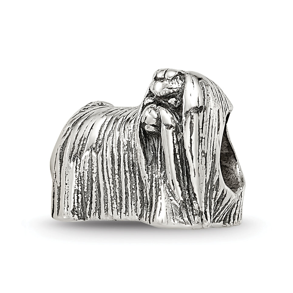 Sterling Silver Reflections Maltese Dog Bead Main image
