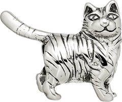 Sterling Silver Reflections American Shorthair Cat Bead