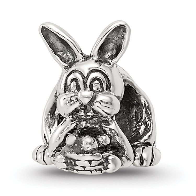 Sterling Silver Reflections Bunny with Basket Bead Main image