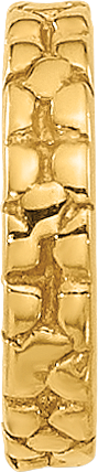 Sterling Silver Gold-Plated Floral Spacer Bead with Polished Finish