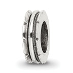 Sterling Silver Reflections Grooved Spacer Bead
