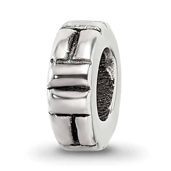 Sterling Silver Reflections Notched Spacer Bead Main image